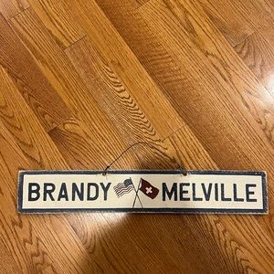 Brandy Melville Store Wooden Sign